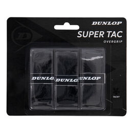 Vrchní Omotávky Dunlop D TAC SUPER TAC OVERGRIP BLACK 3PCS